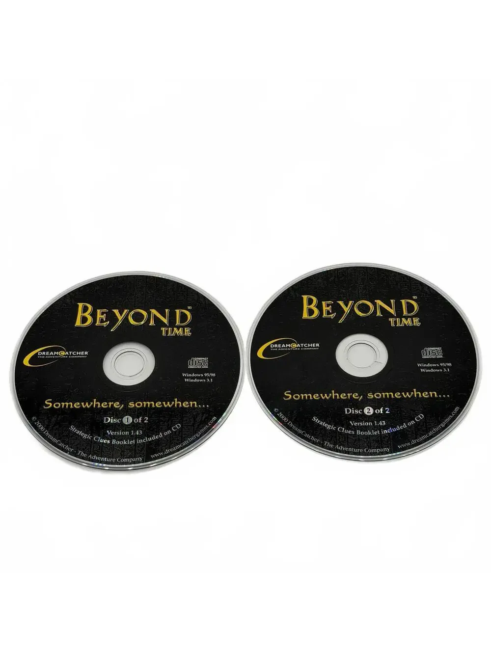 Beyond Time (1997)  DreamCatcher - PC CD-ROM Video Game ** Disc Only **